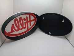Retro Hills department store logo lightbox sign white/red