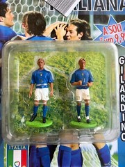 Italy Team Figures De Rossi Gilardino Soccer World Cup 2006 DeAgostino 2.5″ tall