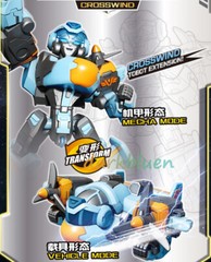 Tobot V GD CrossWind Airplane Transforming Robot Vehicle Action Figure Toy 5.1″