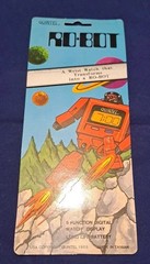 Vintage 1985 Quintel Transforming Robot Watch Original Package Backboard