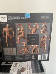 Kaiyodo Armored Titan Attack on Titan Amazing Yamaguchi Revoltech Figure w/bonus
