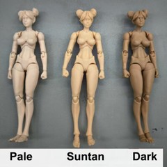Romankey X COWL 1/12 Anime Little Girl Flexible Joint Body 6” Action Figure