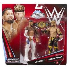 Jey Uso & Logan Paul – WWE Main Event 2-Packs 27 Toy Wrestling Figures