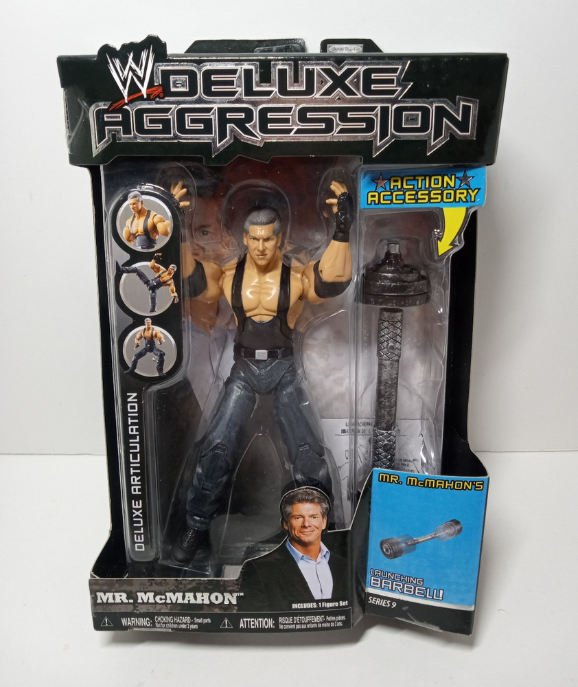 NEW WWE Deluxe Aggression Series 9 Vince Mr. McMahon Figure 2007 JAKKS PACIFIC