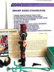 GI Joe 1984 Zartan V1 Complete + Chameleon Swamp Skier 100% File Card Blueprints