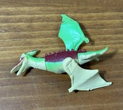 Vintage Mini Dinosaur Figures Hard Plastic Rubber Toys Lot Of 6 Clean.