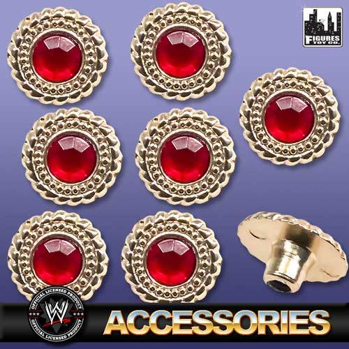 WWE World Heavyweight Adult Size Belt 8 Replacement Ruby Rivet Set