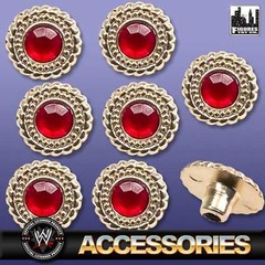 WWE World Heavyweight Adult Size Belt 8 Replacement Ruby Rivet Set