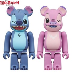 Medicom Toy BE@RBRICK STITCH & ANGEL Stitch & Angel 2 PCS Set H: 2.8 in 70 mm