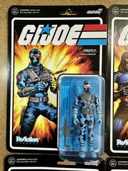 Lot of 4 G.I. Joe Super7 ReAction – Zartan, Firefly, Cobra Commander, Lady Jaye