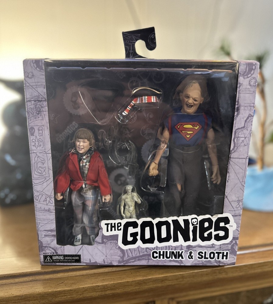 The GOONIES Chunk and Sloth 8″ action figure 2 pack- NECA – NIB