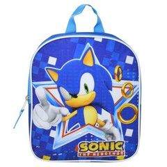 Sonic the Hedgehog 11inch Mini Blue Backpack for Boys, Lightweight Toddler