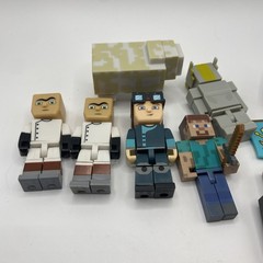 Tube Heroes Minecraft Figure Lot Steve Enderman Sheep Sky Army + Accessories