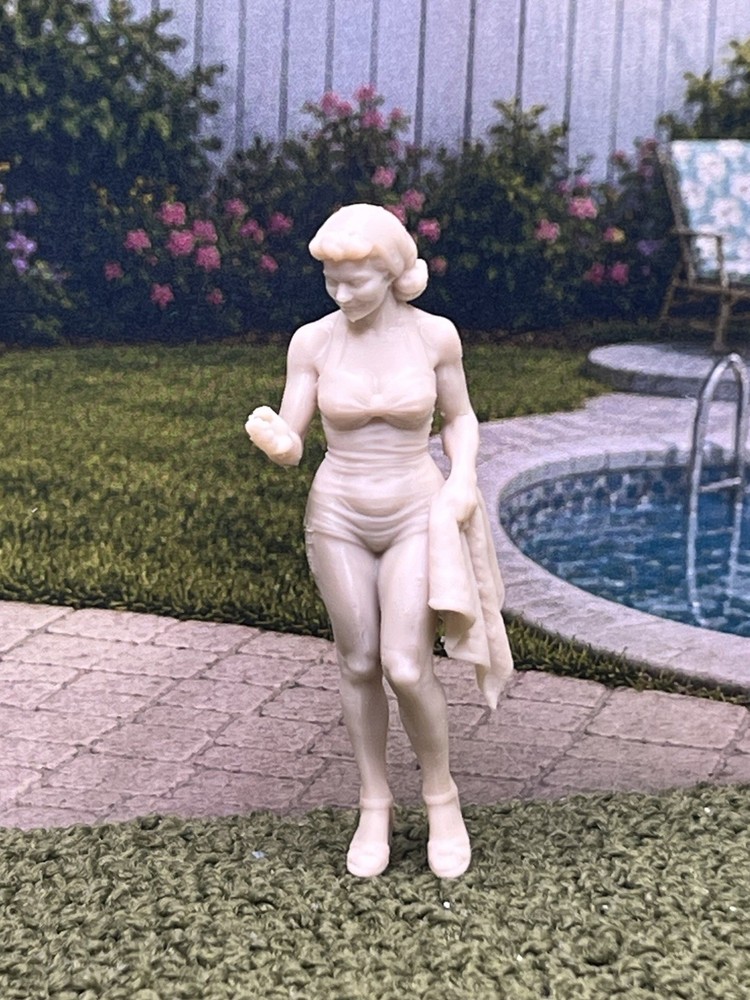 1:24 1950 Dollhouse Bathing Beauty Starlet Swimsuit Inspired by Marx