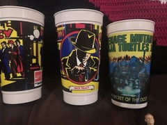 Mixed Action Figure Lot Ghostbuster Beetle Juice Ninja Turtle Cup