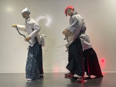 1:6 Custom ThreeA SAMURAI Ronin Shogun 2 Figure Lot, Stands Ashley Wood 3a Parts