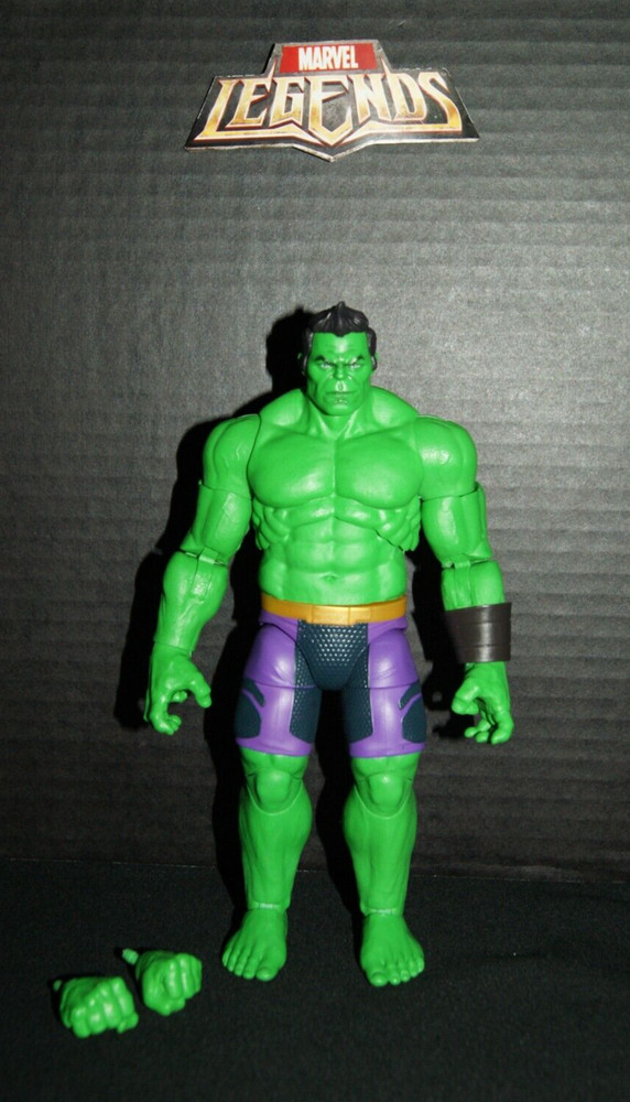 Marvel Legends Series Totally Awesome Hulk BAF Figure Complete – Incredible Hulk