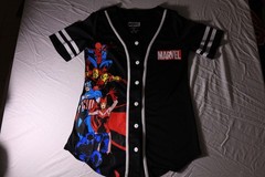 Marvel Avengers Character Mashup Women’s Baseball Jersey – Spider-Man, Iron Man,