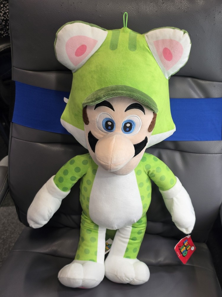 Super Mario 3D World Luigi Cat Suit 24″ Giant Plush New Licensed Nintendo