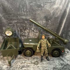 Vintage GI Joe 7000 Five Star Jeep & Trailer HTF First Edition w OG 1964 Figure