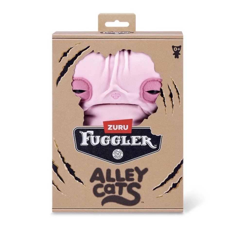 Fuggler 9″ Alley Cats Series. “Wrinkle McStinkles” Hairless Cat. New In Box