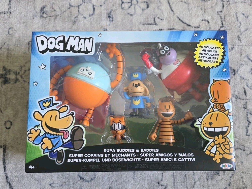 Dog Man 2.5 Scale Action Figures Multipack Wave 4 Jakks Inch Supa Buddies Part