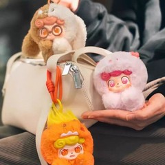 JOTOYS Q.KID Emotional Hairy Monsters Series Set of 6 Box Plush Art Toy Cute