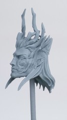 Fantasy D&D Mythic Legions Rotwood Elf King Head 1:12 Custom Resin 3d Print