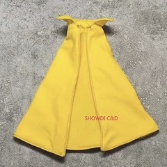 1/12 Custom Yellow Wired Cape Cloak For 6” ML Vision Action Figure（No Figure）