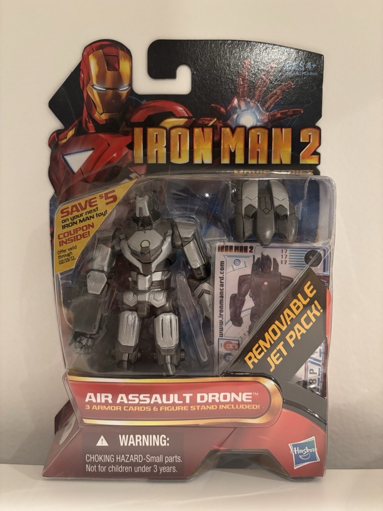 Marvel Iron Man 2 Movie Series #17 Air Assault Drone 3.75” Figure Hasbro