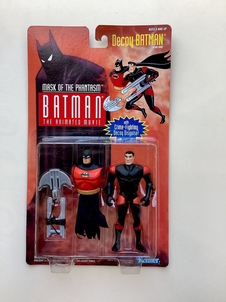 Animated Movie “Phantasm” DECOY BATMAN 1993 Kenner w/Crime Fighting Disguise !!!