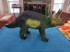 Triceratops Toy Major Trading 2005 Rubber Polyester Dinosaur 17″ Hong Kong HK