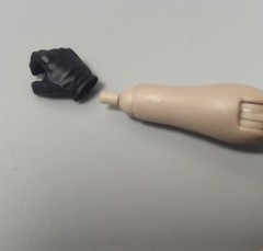 4 X 1/12 scale male black gloves Gun hand replacement 6″ figure SHF Mezco❶USA❶