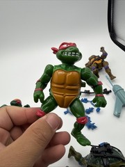 TMNT LEO DON RAPH MIKE Wacky Action LOT OF 5 Turtles Playmates 1989