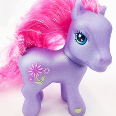 My Little Pony Petal Blossom G3 Purple Pony Super Long Glitter Mane Hair Hasbro