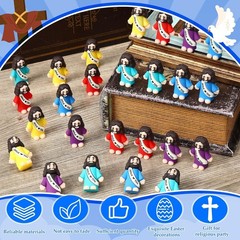 50 Colorful Mini Jesus Figures – Religious Party Gifts for All Occasions