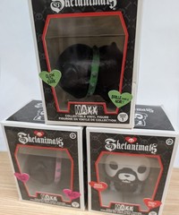 SEALED Skelanimals COMPLETE Maxx Figure Set Glow in the Dark Day of the Dead