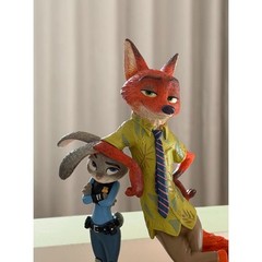 1PCS Enesco Zootopia Judy Nick 7.8″ Creative Collectible Action Figure with Box
