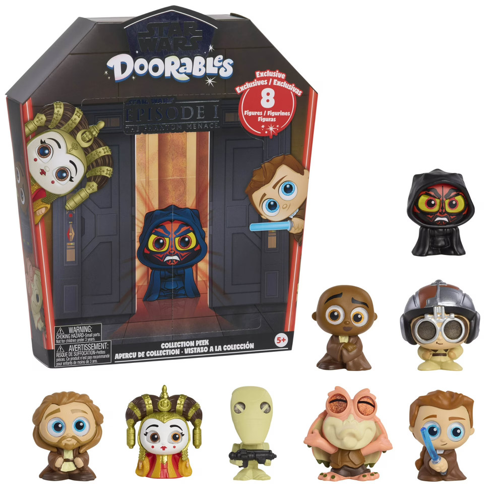 Disney Doorables Star Wars Phantom Menace Ep I Collection Peek 8 Figures, NIB