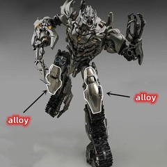 Transformer Robot Movie Large Size Partial Alloy Tank Megatron Action Figure 28c