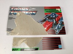 Vtg Transformers G1 Overload INSTRUCTIONS & TECH SPEC Lot