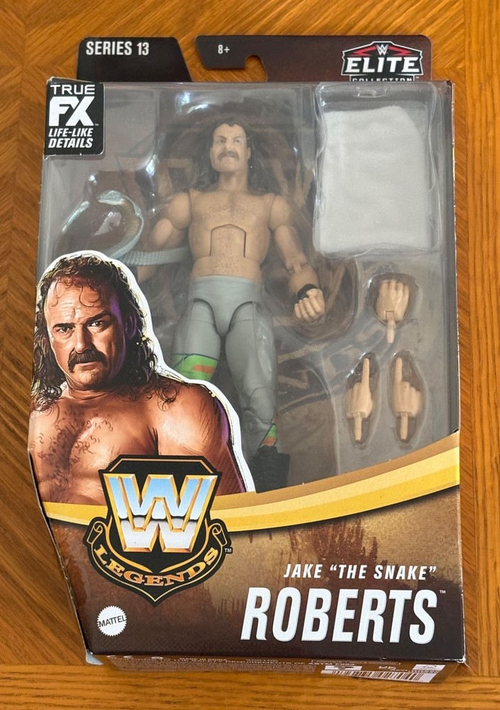 JAKE “THE SNAKE” ROBERTS new WWE wrestling ELITE FIGURE ( Series 13 ) CHASE