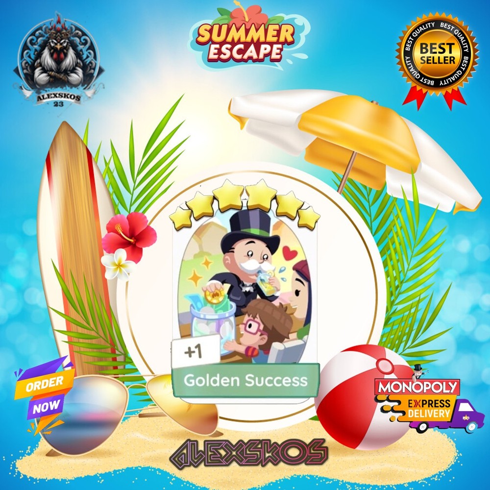 GOLDEN SUCCESS – ⭐️6 MONO_POLY_MO_-GO 6 STARS STICKERS CARDS
