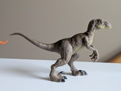Mattel Jurassic Park World Legacy Velociraptor + Cage Dinosaur Dominon Lot