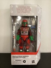 2022 Star Wars The Black Series MANDALORIAN WARRIOR Holiday Edition 6″ IN HAND