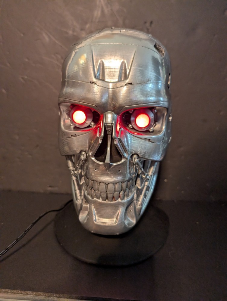 Terminator 1:1 Lifesize T1 T2 T800 – US Made – 3D Print Lights Up Custom Paint