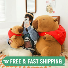35cm Capybara Plush Stuffed Animal Cute Soft Simulation Doll Kids Toy Gift
