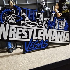 WWE Mattel WrestleMania 42 Vegas Large Logo Accessory V2