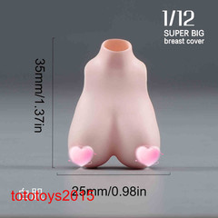 1/12 Sexy Female Big Bust Breast Cover Model For 6”Action Figure Body Doll Toy
