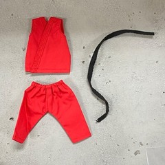 SU-KEN-RED: 1/12 Red Karate Gi uniform for JADA Street Fighter Ken